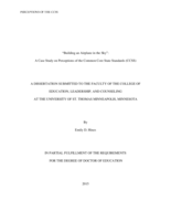 “Building an Airplane in the Sky”: A Case Study on Perceptions of the Common Core State Standards (CCSS)