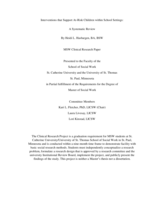 Interventions that Support At-Risk Children within School Settings: A Systematic Review