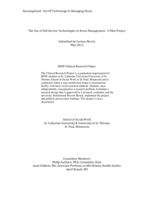 The Use of Self-Service Technologies in Stress Management:  A Pilot Project