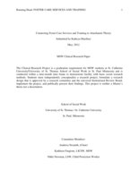 Connecting Foster Care Services and Training to Attachment Theory