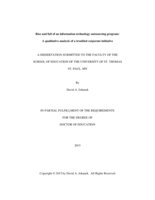 Rise and Fall of an Information Technology Outsourcing Program: A Qualitative Analysis of a Troubled Corporate Initiative