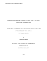 Phronesis in Defense Engineering: A Case Study in the Heroic Actions of Two Defence Engineers as they Navigate their Careers