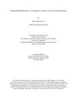 Unintended Rehabilitation: A Comparative Analysis of Prison Animal Programs