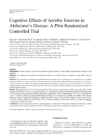 Cognitive effects of aerobic exercise in Alzheimer’s disease: A pilot randomized controlled trial