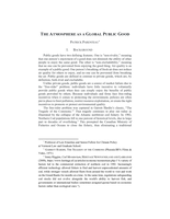The Atmosphere as a Global Public Good
