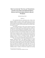 The Case for the "No-Collar" Exemption: Eliminating Employer-Imposed Office Hours for Overworked, Remote-Ready Workers