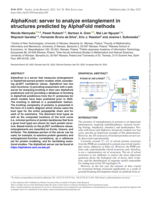 AlphaKnot: server to analyze entanglement in structures predicted by AlphaFold methods