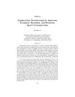 Combatting Nationalism by Applying Catholic Teaching and Studying Iran's Constitution