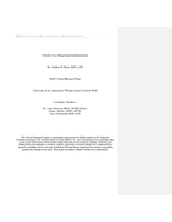 Chronic Care Management Implementation