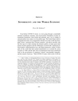 Sovereignty and the World Economy
