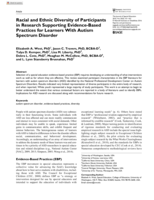 Racial and Ethnic Diversity of Participants in Research Supporting Evidence-Based Practices for Learners With Autism Spectrum Disorder