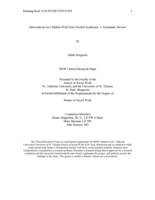 Interventions for Children With Fetal Alcohol Syndrome: A Systematic Review