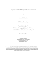 Integrating Mental Health Therapy Into the School Environment