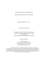 Social Work Perspectives on Working with Pregnant Women with Opioid Use Disorder