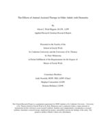 The Effects of Animal-Assisted Therapy in Older Adults with Dementia