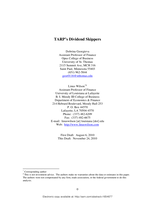 TARP's Dividend Skippers