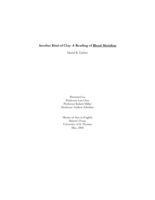 Another Kind of Clay: A Reading of Blood Meridian