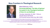 New Frontiers: Perceiving splendor: The role of spiritual perception in the theological aesthetics of Hans Urs von Balthasar