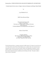 Culturally Specific Interventions to Support Adolescent Immigrant and Refugee Mental Health