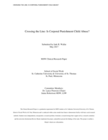 Crossing the Line: Is Corporal Punishment Child Abuse?