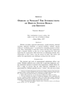 Ombuds as Nomads? The Intersections of Dispute System Design and Identity