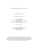 Social Media, Relationships, and Young Adults