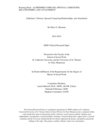 Alzheimer's Disease, Spousal Caregiving Relationships, and Attachment