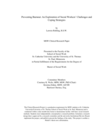 Preventing Burnout: An Exploration of Social Workers' Challenges and Coping Strategies