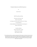 Postpartum Depression and Birth Experiences