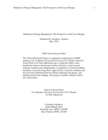 Medication Therapy Management:  The Perspective of the Case Manager