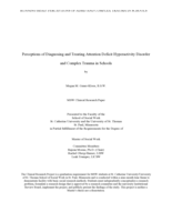 Perceptions of Diagnosing and Treating Attention Deficit Hyperactivity Disorder and Complex Trauma in Schools