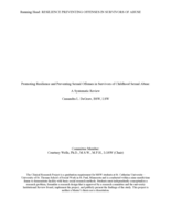 Promoting Resilience and Preventing Sexual Offenses in Survivors of Childhood Sexual Abuse: A Systematic Review