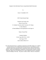 Integrative Body-Mind-Spirit Practice Among Mental Health Professionals