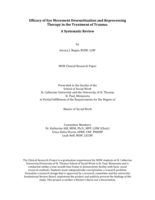 Efficacy of Eye Movement Desensitization and Reprocessing Therapy in the Treatment of Trauma: A Systematic Review