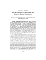 The Perspective of Incarcerated Persons (Panel Discussion)