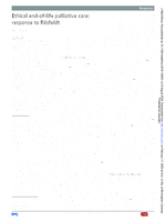 Ethical End-of-Life Palliative Care: Response to Riisfeldt