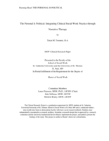 The Personal Is Political: Integrating Clinical Social Work Practice through Narrative Therapy