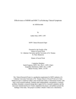 Effectiveness of MBSR and MBCT in Reducing Clinical Symptoms in Adolescents