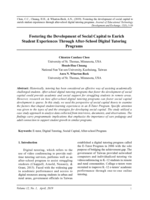 Fostering the Development of Social Capital to Enrich Student Experiences Through After-School Digital Tutoring Programs