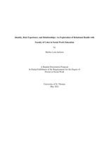 Identity, Role Experience, and Relationships: An Exploration of Relational Health with Faculty of Color in Social Work Education