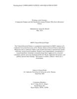 Working in the Trenches: Compassion Fatigue and Job Satisfaction among Workers Who Serve Homeless Clients