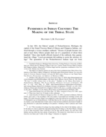 Pandemics in Indian Country: The Making of the Tribal State
