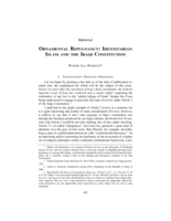 Ornamental Repugnancy: Identitarian Islam and the Iraqi Constitution