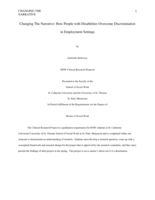 Changing The Narrative: How People with Disabilities Overcome Discrimination in Employment Settings