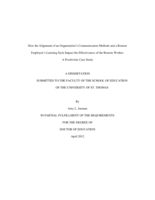 How the Alignment of an Organization's Communication Methods and a Remote Employee's Learning Style Impact the Effectiveness of a Remote Worker: A Positivistic Case Study