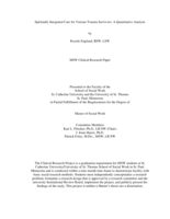 Spiritually Integrated Care for Veteran Trauma Survivors: A Quantitative Analysis