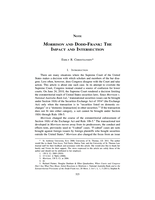 Morrison and Dodd-Frank: The Impact and Intersection
