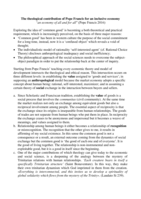 The Theological Contribution of Pope Francis for an Inclusive Economy