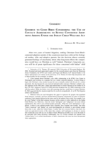 Goodbye to Good Bird: Considering the Use of Contact Agreements to Settle Contested Adoptions Arising Under the Indian Child Welfare Act
