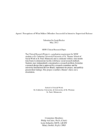 Agents’ Perceptions of What Makes Offenders Successful in Intensive Supervised Release